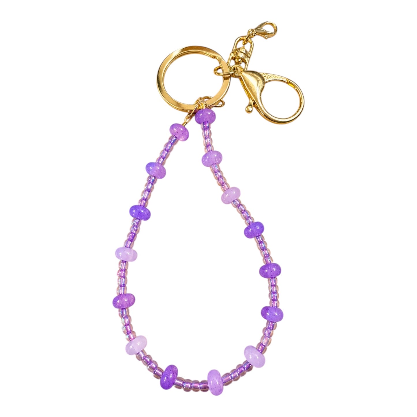 Wristlet Keychain Bag Charm (Lilac) 